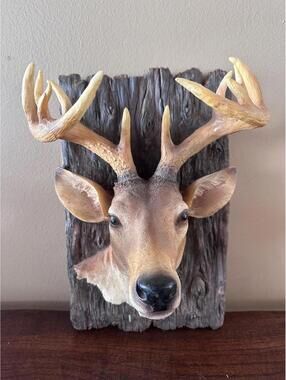 Vintage Ashley Belle Buck/Deer Head Key Holder Wall Art